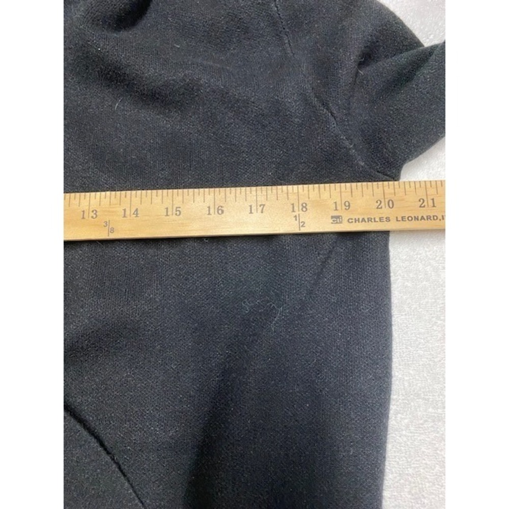 Korye Black Hooded Long Cardigan Sweater Duster Pockets Size S - Picture 4 of 7